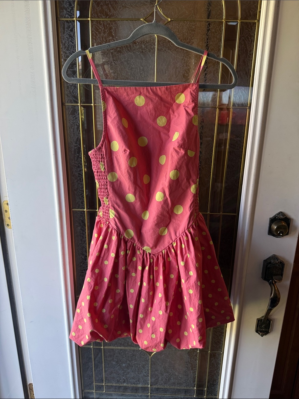 FREE PEOPLE MISTY Sundress with Yellow Dots